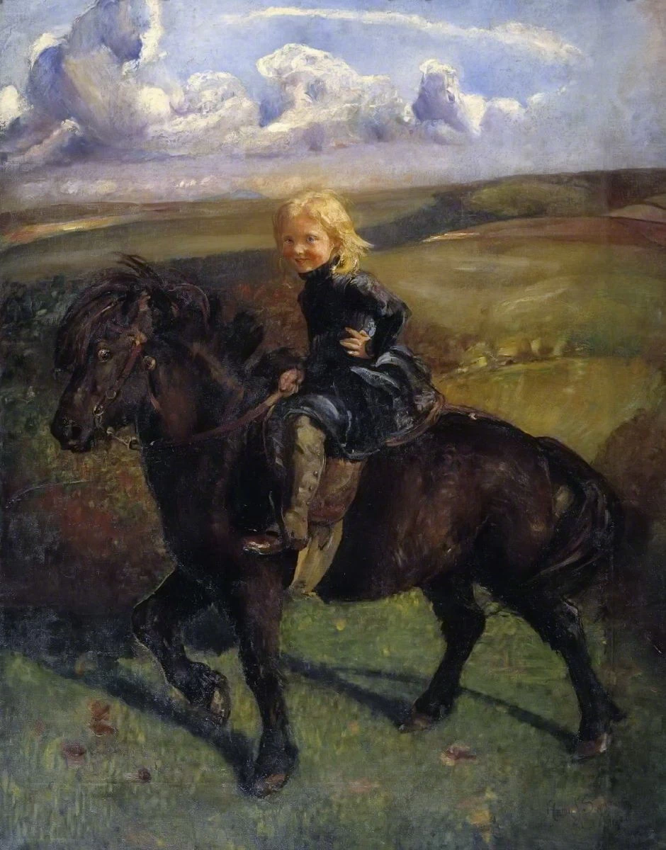 Annie Louise Swynnerton - La signorina Elizabeth Williamson su un pony